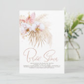 Boho Pampas Grass Tropical Flowers Vrijgezellenfee Kaart (Staand voorkant)