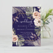 BOHO PAMPAS GRASS TROPICAL Weddenschap (Staand voorkant)