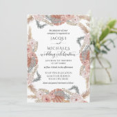 BOHO Pampas Grass Tropische Waterverf Blush Bloeme Kaart (Staand voorkant)