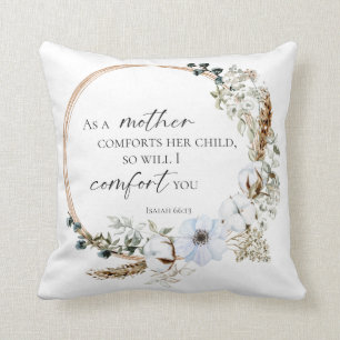 Boho Pampas Grass Verse God zal je complimenteren Kussen