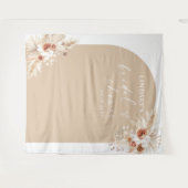 Boho Pampas Grass Vrijgezellenfeest Backdrop Wandkleed (Voorkant (horizontaal))