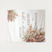 Boho Pampas Grass Vrijgezellenfeest Backdrop Wandkleed (Voorkant (horizontaal))