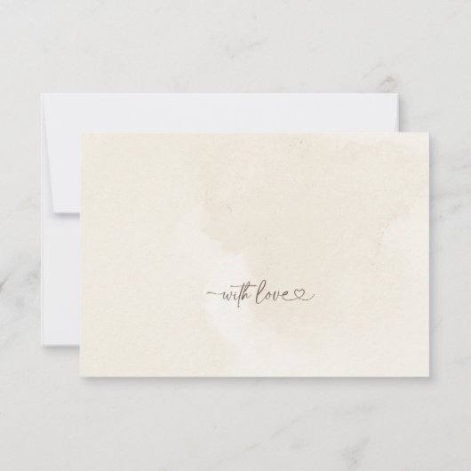 Boho pampas grass vrijgezellenfeest bedankje bedankkaart (Achterkant)