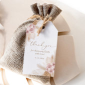 Boho Pampas Grass Vrijgezellenfeest Cadeaulabel