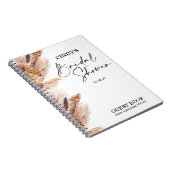 Boho Pampas Grass Vrijgezellenfeest Guest Notitieboek (Rechterzijde)