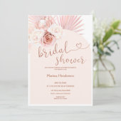 Boho Pampas Grass Vrijgezellenfeest Kaart (Staand voorkant)