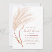 Boho Pampas Grass Vrijgezellenfeest Kaart (Voorkant)
