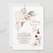 Boho Pampas Grass Vrijgezellenfeest Kaart (Voorkant)