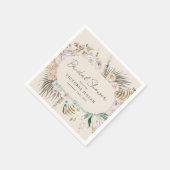 Boho Pampas Grass Vrijgezellenfeest Servet (Hoek)