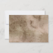 Boho Pampas Grass Waterverf Bruiloft RSVP Kaartje (Achterkant)