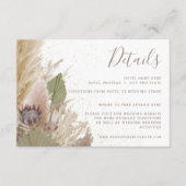 BOHO PAMPAS GRASS WATERVERF GEGEVENS INFORMATIEKAARTJE (Voorkant)