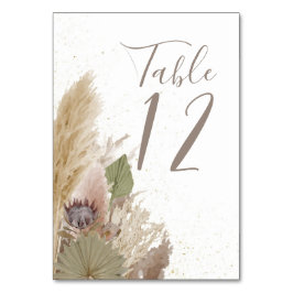 BOHO PAMPAS GRASS WATERVERF TABEL NUMMER KAART
