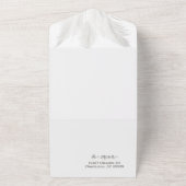 Boho Pampas Grass Wedding All In One Uitnodiging (Buitenkant)