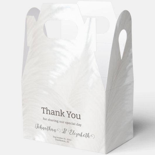 Boho Pampas Grass Wedding Bedankdoosjes (Open)