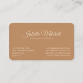 Boho Pampas Grass Wedding & Event Planner Business Visitekaartje (Achterkant)