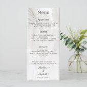 Boho Pampas Grass Wedding Menu (Staand voorkant)