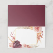 Boho Pampas Grass Wedding Place Kards Plaatskaartje (Buitenkant ongevouwen)