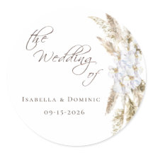 Boho Pampas Grass Wedding