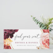 Boho Pampas Grass Wedding vind je in je stoelenkaa Programmakaart (Staand voorkant)