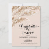 Boho Pampas Grass Weekend Bachelorette Kaart (Voorkant)