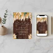 Boho Pampas Grass Wood Twinkle Licht Baby shower Kaart