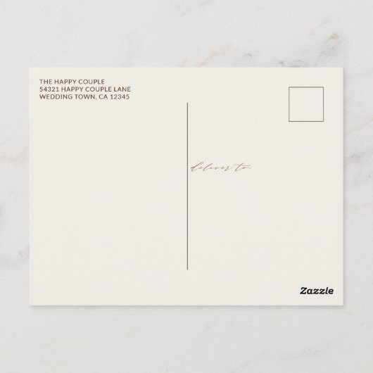 Boho Pampas Grass Wood Twinkle Weddenschap Briefkaart (Achterkant)