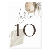 Boho Pampas Grasses Cream Wedding Kaart (Achterkant)