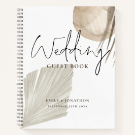 Boho Pampas Grasses Names Date Weddenboek Notitieboek