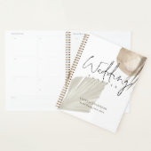 Boho Pampas Grasses Names Date Wedding Planner (Display)