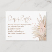 Boho pampas grast seksneutraal luidoperverkeer informatiekaartje (Voorkant)