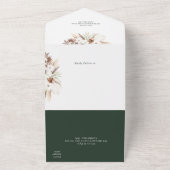 boho pampas greenery bruiloft in één uitnodiging (Buitenkant)