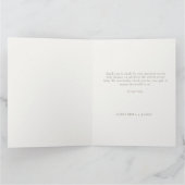 Boho Pampas Greenery Calligrafie Chic Baby shower Bedankkaart (Binnen)