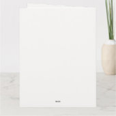 Boho Pampas Greenery Calligrafie Chic Baby shower Bedankkaart (Achterkant)