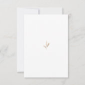 Boho Pampas & Greenery Minimalistisch Gepersonalis Bedankkaart (Achterkant)