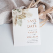 boho pampas groen bloemen Save the Date
