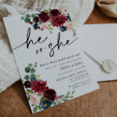 Boho Pampas Hij of zij nodigt beide geslachten uit Kaart