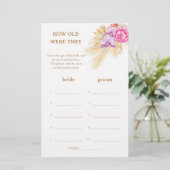 Boho pampas - Hoe oud waren ze bruidsspel (Staand voorkant)