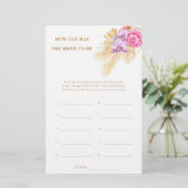 Boho pampas - Hoe oud was de bruid om te spelen (Staand voorkant)