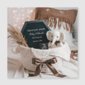 Boho pampas neutrale zwangerschapsaankondiging (Voorkant)