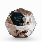 Boho pampas neutrale zwangerschapsaankondiging fotoblokken (Voorkant)