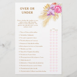Boho pampa's - Over of onder bruidsfeest spel