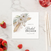 Boho Pampas & Palm Waterverf Vrijgezellenfeest Servet (Insitu)