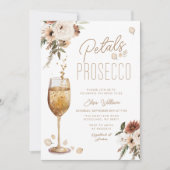 Boho Pampas Petals en Prosecco Vrijgezellenfeest Kaart (Voorkant)