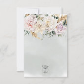 Boho Pampas & Roze Roses Green Details Kaart (Achterkant)