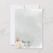 Boho Pampas & Roze Rozen Groene bruiloft Save The Date (Achterkant)