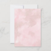 Boho Pampas & Roze Rozen Trouwdiner RSVP Kaartje (Achterkant)