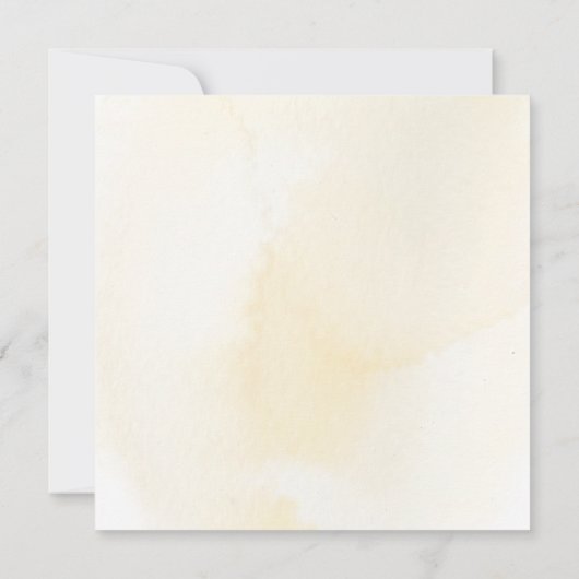 Boho pampas & roze rozen vierkante crème bruiloft kaart (Achterkant)