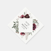 Boho Pampas Rozen Waterverf Trouwfeest Servet (Hoek)