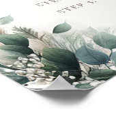 Boho Pampas Sage Green Baby Shower Bloom Bar Sign Poster (Hoek)