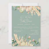 Boho Pampas Sage-Vrijgezellenfeest Kaart (Voorkant)
